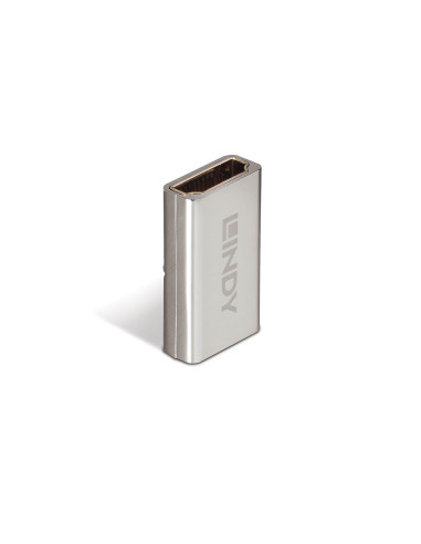 Lindy 41511 cambiador de género para cable HDMI 2.1 Plata