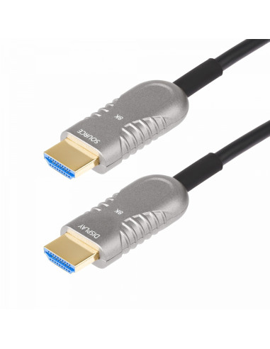 StarTech.com Cable HDMI 2.1 Híbrido Activo Óptico AOC de 15,2m - CMP