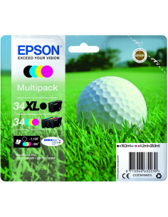 Epson Golf ball Multipack 4-colours 34 XL Black/Std. CMY DURABrite