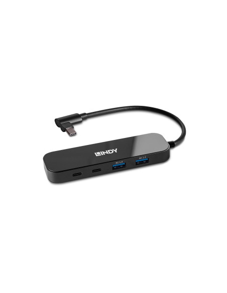 Lindy 43334 hub de interfaz USB 3.2 Gen 2 (3.1 Gen 2) Type-C 10000