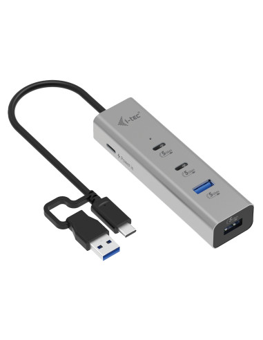 i-tec Metal Universal Charging HUB 2xUSB-C + 2x USB-A Port + Power