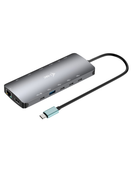 i-tec Metal USB-C Nano 3x Display Dock, 2x HDMI 1x USB-C video +