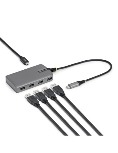 StarTech.com Hub USB-C de 4 Puertos USB-A - Ladrón USB USB Tipo C a