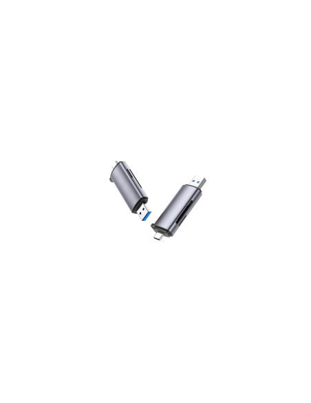 Ugreen 50706 lector de tarjeta USB/Micro-USB Plata