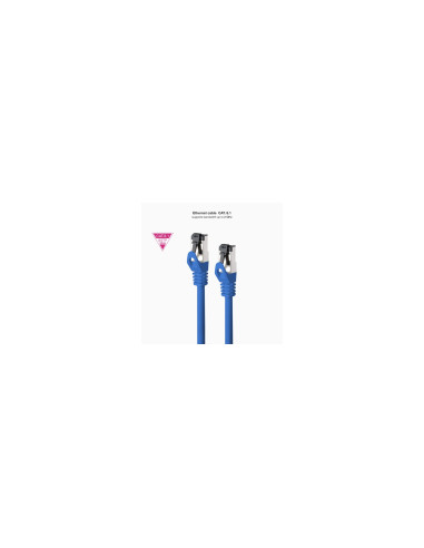 Nanocable Cable de Red Latiguillo Cat.8.1 2GHz LSZH SSTP AWG26, Azul,