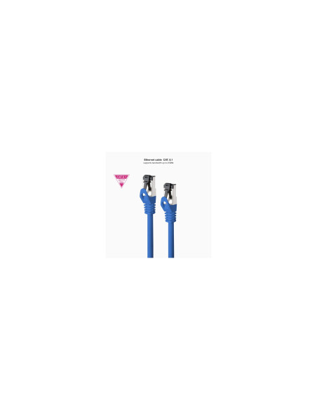 Nanocable Cable de Red Latiguillo Cat.8.1 2GHz LSZH SSTP AWG26, Azul,