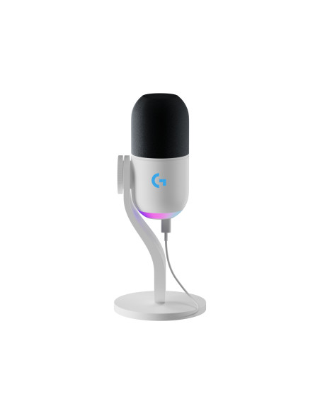 Logitech G Yeti GX, micrófono dinámico RGB con LIGHTSYNC para gaming, micrófono USB para streaming, supercardioide, Plug and Pla