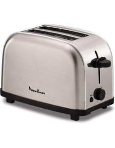 Moulinex LT330D tostadora 6 2 rebanada(s) 700 W Acero inoxidable
