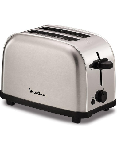 Moulinex LT330D tostadora 6 2 rebanada(s) 700 W Acero inoxidable