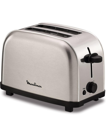 Moulinex LT330D tostadora 6 2 rebanada(s) 700 W Acero inoxidable