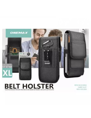 FUNDA MÓVIL CINTURON XXL 6.1"-7.0" NEGRA