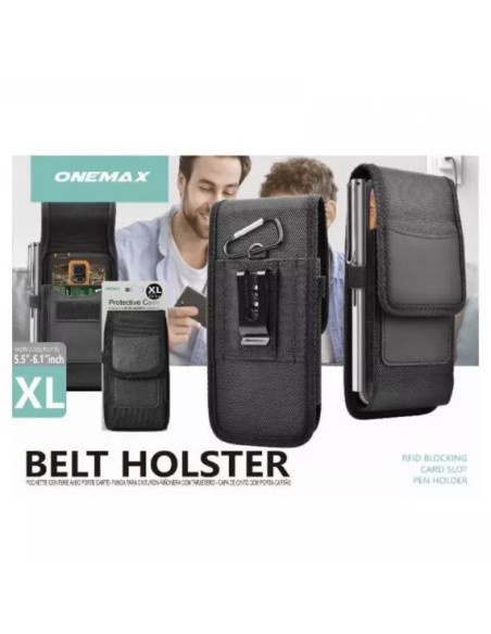 FUNDA MÓVIL CINTURON XXL 6.1"-7.0" NEGRA