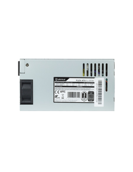 FUENTE ALIMENTACION UNYKA FLEX ATX 1U 250W 87% EFICIENCIA UKPSU1U40003