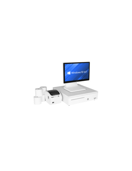 iggual Pack completo TPV blanco 15,6" N100 30PW EASY80W