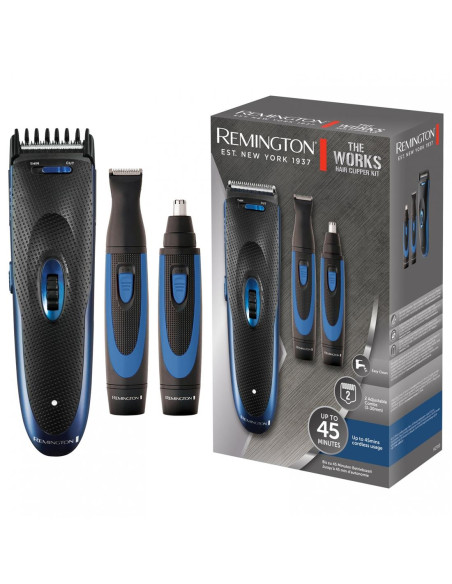 Remington HC910 Kit Cortapelos, Trimmer y Naricero The Works