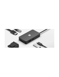 Microsoft 1E4-00003 Hub de interfaz usb tipo-c 5 puertos negro 2