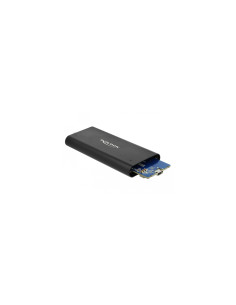 DeLOCK 42614 caja para disco duro externo Caja externa para unidad de estado sólido (SSD) Negro