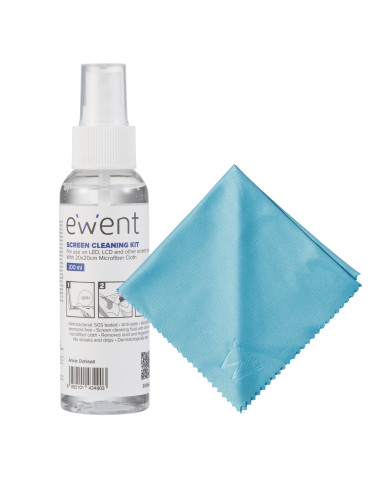 Ewent EW5668 kit de limpieza para computadora Pantallas / Plásticos,