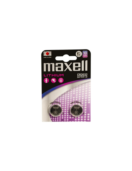Maxell 12238500 pila doméstica Batería de un solo uso CR2032 Lithium-Manganese Dioxide (LiMnO2)