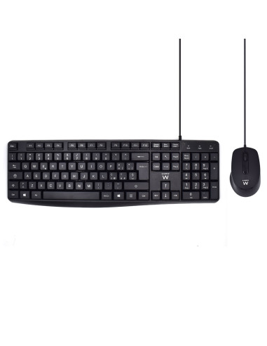 Ewent EW3005 teclado Ratón incluido Oficina USB QWERTY Italiano Negro
