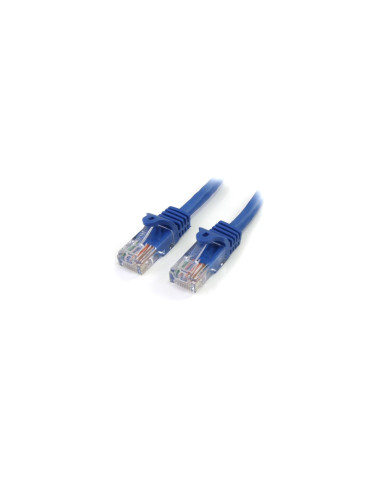 StarTech.com Cable de 1m Azul de Red Fast Ethernet Cat5e RJ45 sin