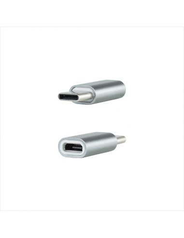 Nanocable Adaptador USB-C a Micro USB, USB-C/M-Micro B/H, Aluminio,