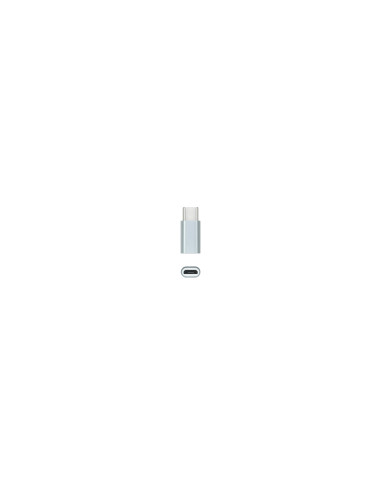 Nanocable Adaptador USB-C a Micro USB, USB-C/M-Micro B/H, Aluminio,