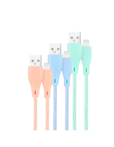 Nanocable 3 Cables Lightning a USB 2.0, Lightning/M-USB A/M,