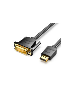 Vention Cable Conversor ABFBH/ DVI Macho - HDMI Macho/ 2m/ Negro