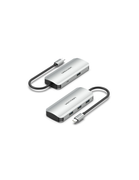 Vention Hub USB Tipo-C TNAHB/ 4xUSB/ 1xMicroUSB PD