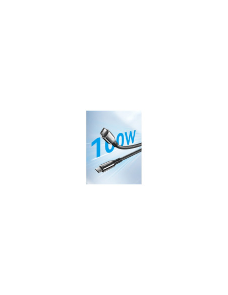 Vention Cable USB 2.0 Tipo-C 5A 100W CTKBAV/ USB Tipo-C Macho - USB Tipo-C Macho/ 1.2m/ Negro