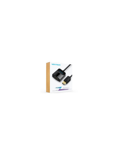 Vention Cable Conversor HBGBB/ Displayport Macho - HDMI Hembra/ 15cm/ Negro