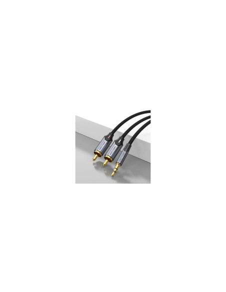 Vention Cable Estéreo BCNBH/ Jack 3.5 Macho - 2x RCA Macho/ 2m/ Gris