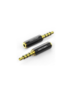Vention Adaptador Jack BFBB0/ Jack 3.5 Macho - Jack 2.5 Hembra/ Negro