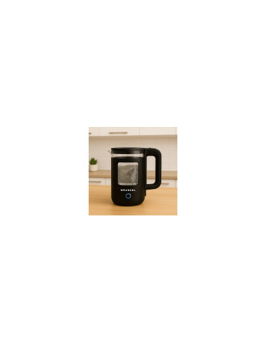 Grunkel HV-18CWPNG tetera eléctrica 1,8 L 1500 W Negro, Transparente