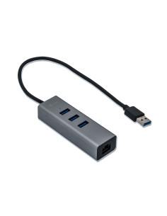 Hub i-tec Metal USB 3.0 HUB 3 Port + Gigabit Ethernet Adapter 2