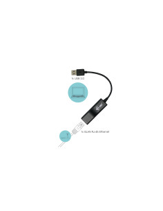i-tec Advance USB 2.0 Fast Ethernet Adapter Negro 2
