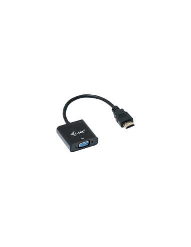 i-tec Adaptador de cable de vÍ­deo 0,15 m HDMI, VGA Negro