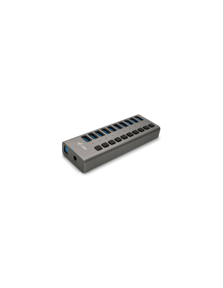 i-tec USB 3.0 Charging HUB 10 port + Power Adapter 48 W Gris