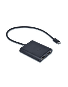 i-tec Adaptador de video USB-C 3.1 - Dual 4K DisplayPort 0,3 m Negro 2