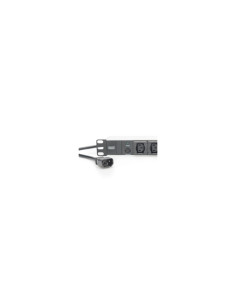 Digitus Regleta de enchufes con perfil de aluminio, 10 tomas, enchufe IEC C14 con cable de 2 m 2