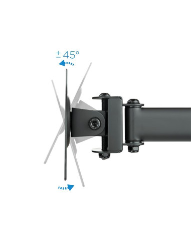 SOPORTE DE MESA TV/MONITOR TOOQ 13-27 8KG 2 BRAZOS PARA 3 PANTALLAS