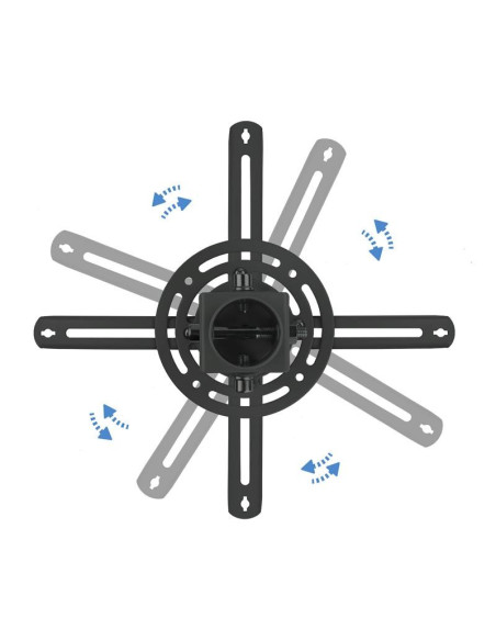 SOPORTE PROYECTOR TOOQ TECHO GIRATORIO E INCLINABLE BLACK