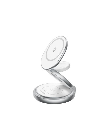 BASE CARGADOR VENTION SMARTPHONE/APPLE WATCH/AURICULARES WIRELESS SILVER