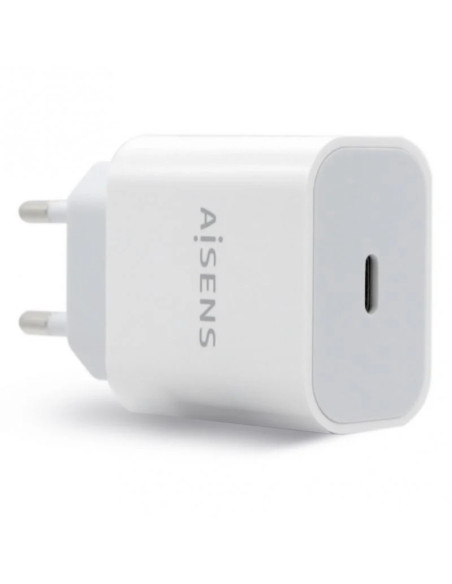 CARGADOR SMARTPHONE/TABLET AISENS A110-0537 USB-C 20W WHITE