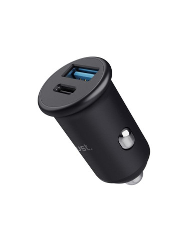 CARGADOR COCHE SMARTPHONE TRUST MAXO PD 38W USB-A USB-C BLACK