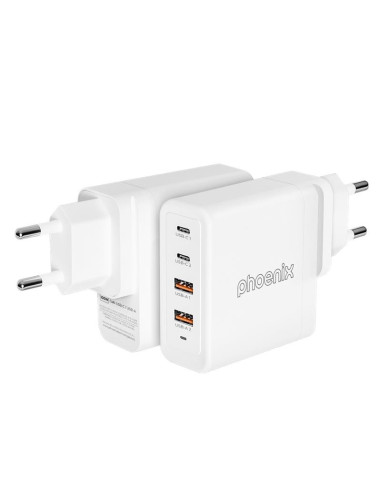 CARGADOR PHOENIX 100W SMARTPHONE/PORTATIL/TABLET 2X USB-A + 2X USB-C