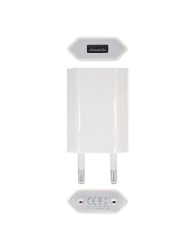 CARGADOR SMARTPHONE NANOCABLE USB 5V-1A WHITE