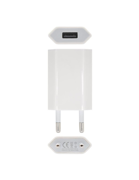 CARGADOR SMARTPHONE NANOCABLE USB 5V-1A WHITE