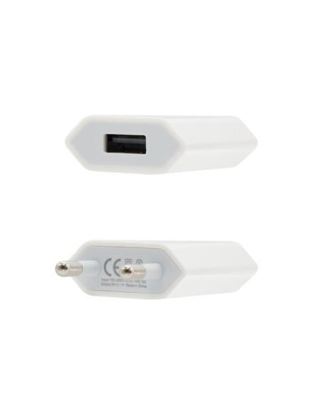 CARGADOR SMARTPHONE NANOCABLE USB 5V-1A WHITE